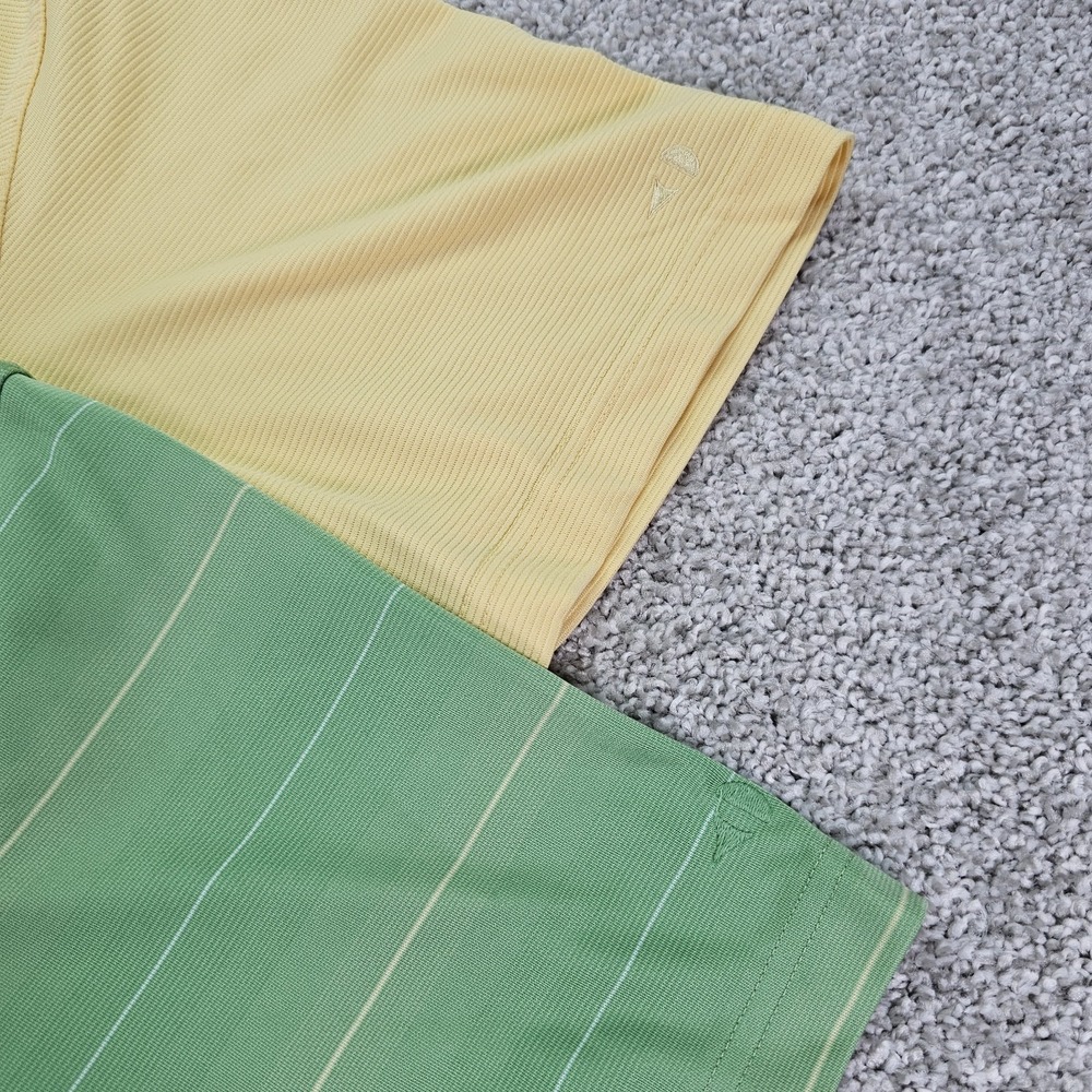 Grand Slam Performance Men's Golf Polo BUNDLE Size Large Green And Yellow Casual - Picture 3 of 14